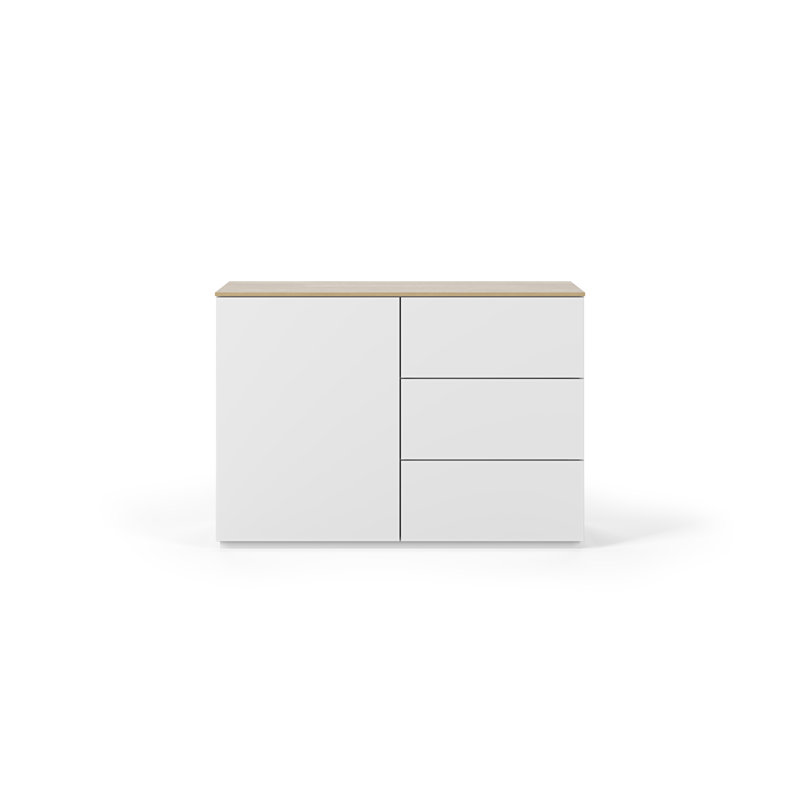 Elrosa 120cm Sideboard, Beige/White