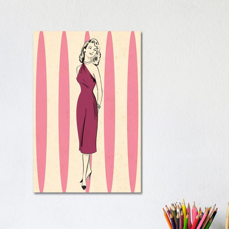 «MCM Woman I» par Joseph McDermott, impression sur toile tendue, H 12 po x l 8 po x P 0,75 po