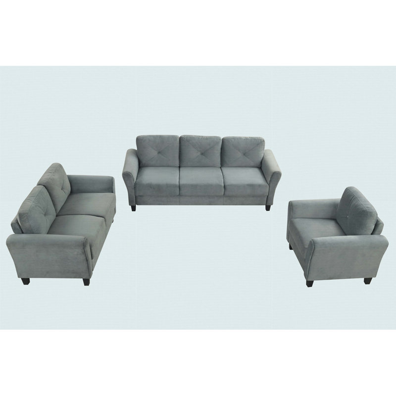 Couch Comfortable Sectional Couches Set, Gray