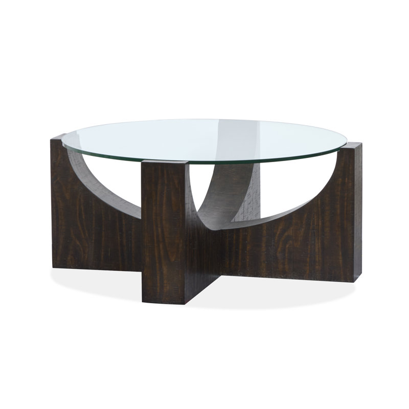 Janda Round Cocktail Table With Casters