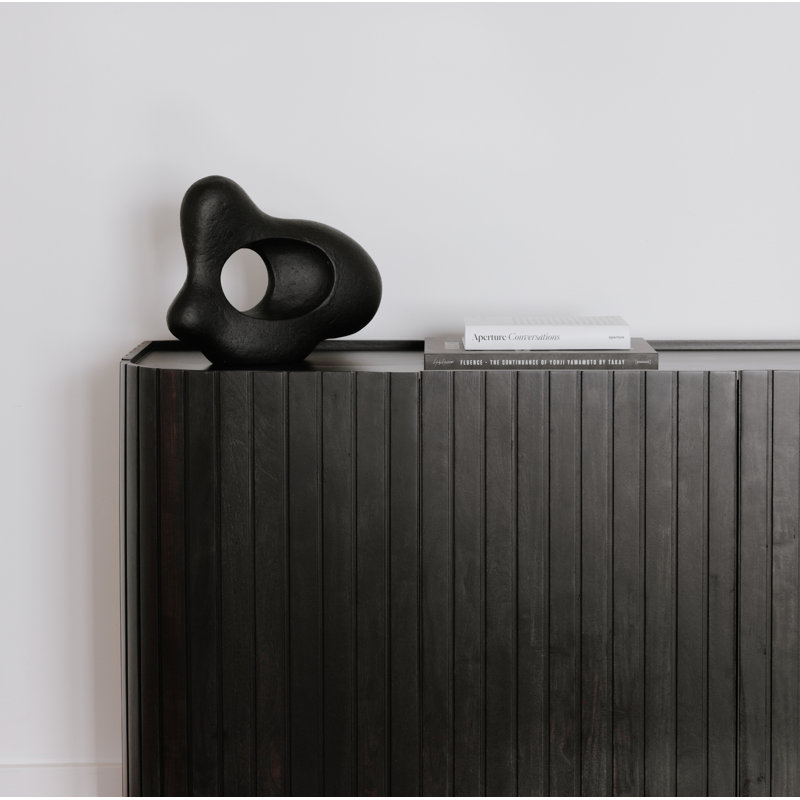 Povera 72'' W Solid Wood Sideboard, Black
