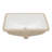 White Undermount Ceramic Sink With Overflow - Smooth, Acid For Various Locations