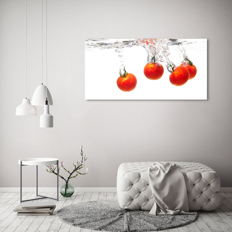 Tomatoes Under Water - Wrapped Canvas Print