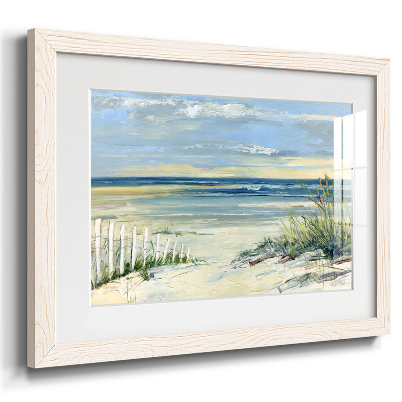 Chemin vers la mer, H 14 po x l 20 po x P 1,5 po, Blanc