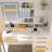 Bedroom Vanity Featuring 3 Color Lights & Open Mirror, 4 Drawers, 1 Cabinet, White Table With Openable Luxury-228402374
