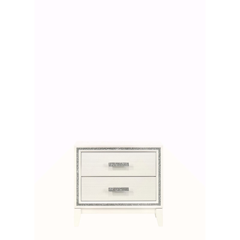 Table de chevet blanche