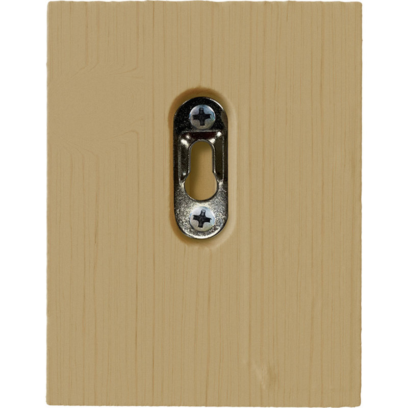 Bloc d'acanthe avec plaque corbeau en bois, Aulne, H4,5 po x l 3,5 po x P 2 po
