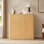 Armoire de rangement moderne avec portes ondulées modernes pour la cuisine, le salon et le vestibule