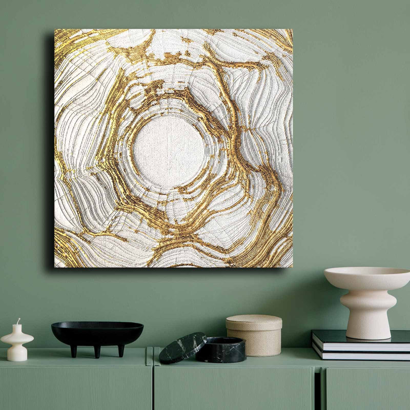 Art mural texturé Radiant Burst - 27,6 po x 27,6 po