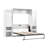 Maile High-Gloss Scratch-Resistant Murphy Bed and Storage Cabinets with Door and Pull-Out Shelf-100677290