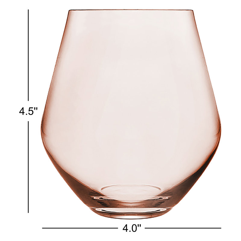 Vin sans pied Meridian 18 oz, Rougir