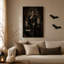 «Three Skeleton Gentlemen in Formal Suits and Halloween», art mural sur toile-2039006313