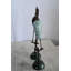 Ensemble de statues en bronze à motif de paires de héron NIFao 8 po x 4 po x 17 po H