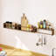 3 tablettes flottantes brunes