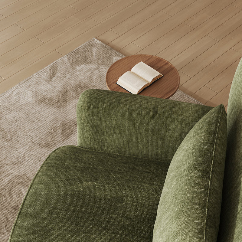 Fauteuil à oreilles en forme de cœur, 2, Green