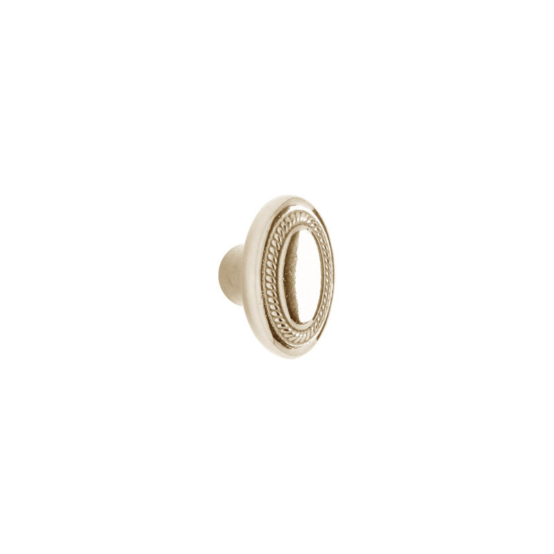 Ellis Hand Painted Knob, White Bronze Light