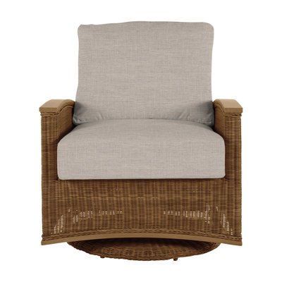 Astoria Woven Swivel Glider - Raffia/Oak