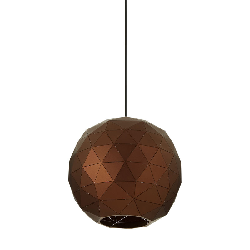 Cosima 3 - Light Geometric Pendant, Black, Coffee/Cold