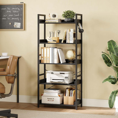 Grijalva Bookshelf , Industrial Bookcase for Living Room, Bedroom and Office