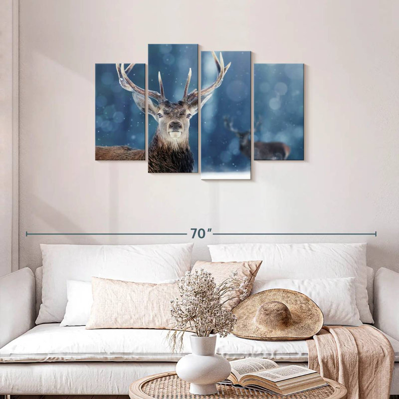Brampt Male Noble Deer, 27"H x 43"W