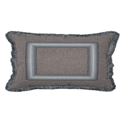 Ombre Frame Feather Throw Pillow