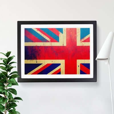 XH1022-6699X Painted Union Jack Flag Vol.2 1 Piece Single Picture Frame Painting