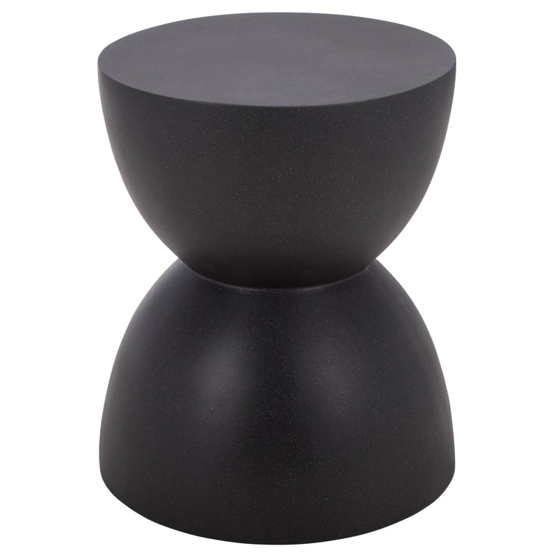Aurielle Hourglass Accent Table, Black