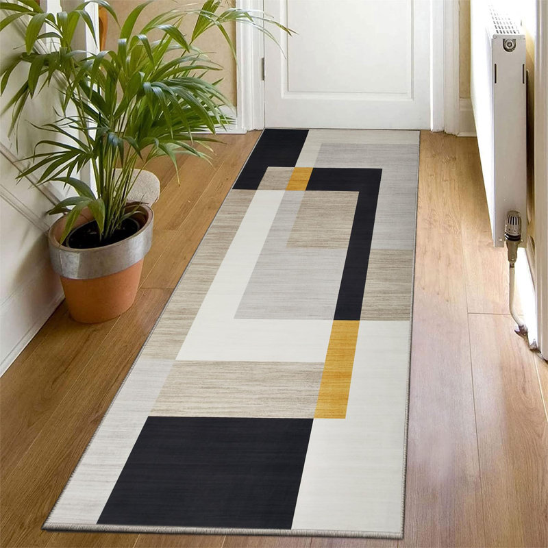 Oriental Machine Tufted Shag Area Rug, Rectangle 80 x 150 cm