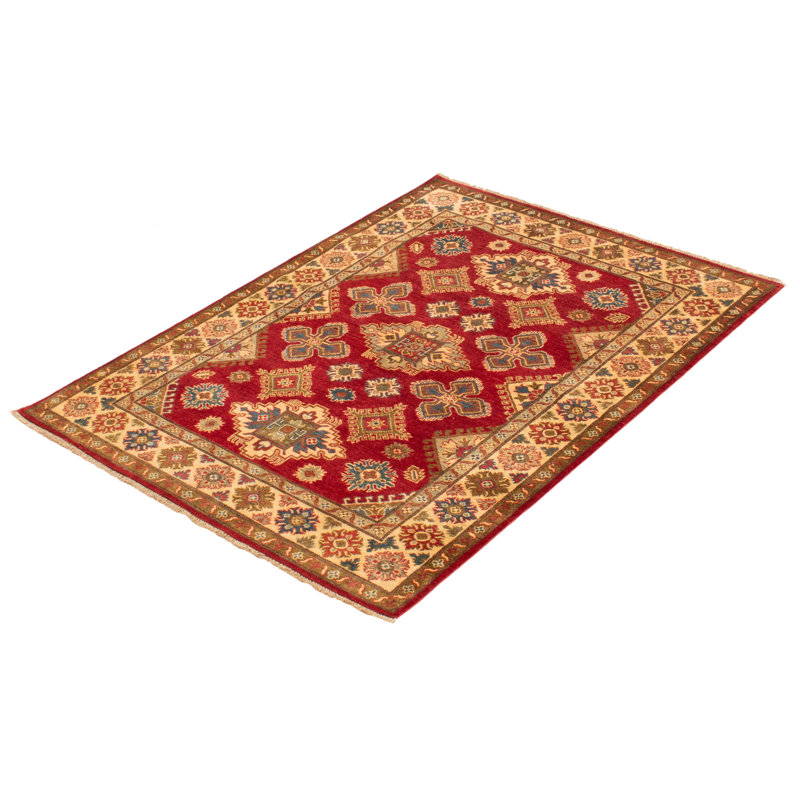 Tapis rouge foncé Finest Ghazni 5 pi 0 po x 6 pi 6 po