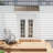 Brown 40x80 Inch Polycarbonate Outdoor Door Awning Canopy with Sturdy Plastic Steel Bracket, UV/Rain/Snow/Sun Protection for Exterior Window Shade-126707787