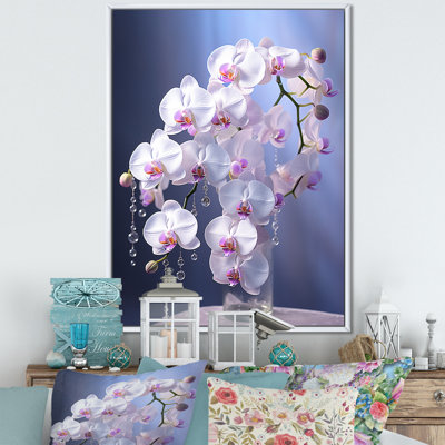 Orchidées mauves élégance II - imprimé