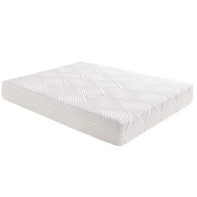 10" King Mattress, Gel- Foam Core, Firm Sleeping Surface, White, Breathable Fabric Outer Cover, , Adjustable Base Compatibility, Simple Unwrapping Steps Bed Memory Foam, Support Layer, Material,
