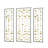 Triplet Metal Wall Art with Frame: Stylish Decor