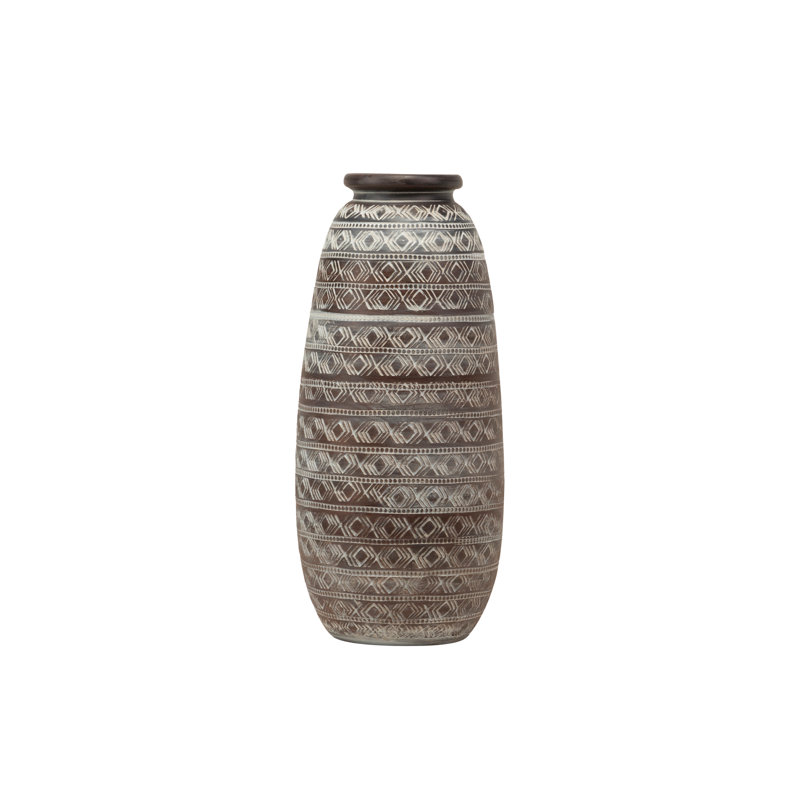 Ceramic / Porcelain Floor Vase, 60cm H x 26cm W x 26cm D, Brown