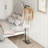 Metal Coat Rack Bracket Finish Stable Marble Base With High-End Hooks Freestanding Metal Tree Hats Easy To Assemble