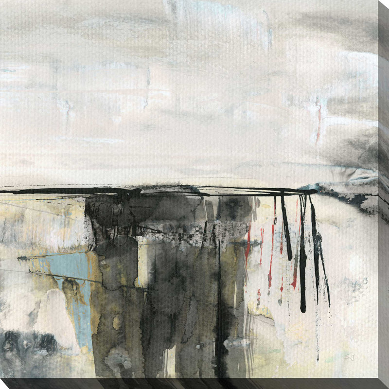«Valley View II» par Susan Jill - Peinture, L 36 po x H 36 po, Toile tendue
