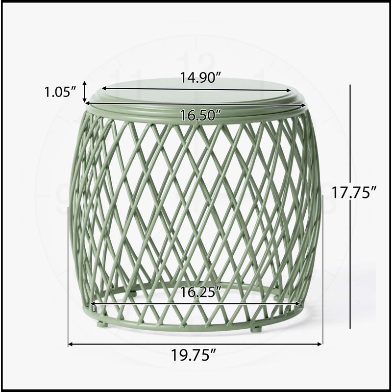 TABLE D'APPOINT 19,75 ALAMERAS, Vert