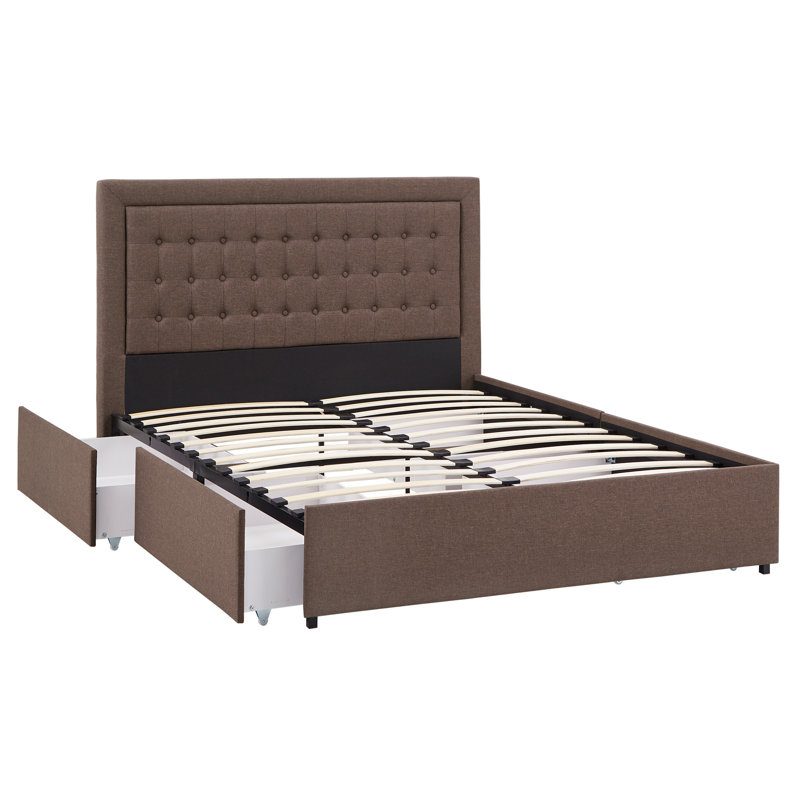 Cletus Upholstered Platform Storage Bed, Full