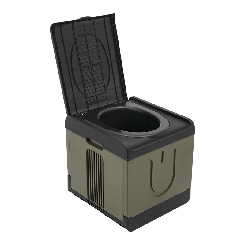 Foldable Toilet For Camping, Army Green