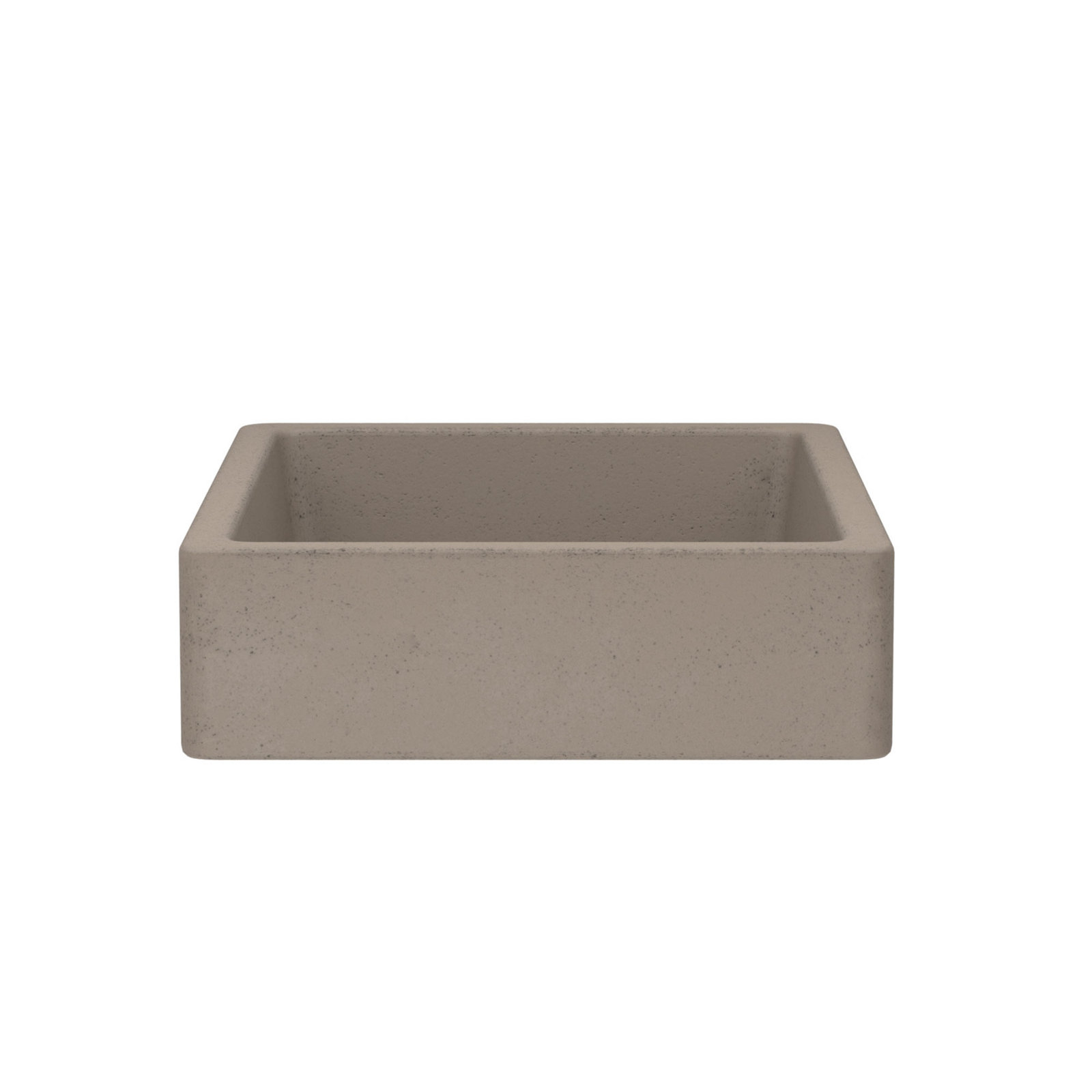 NativeStone Nipomo Dual-Mount Concrete Sink, Earth