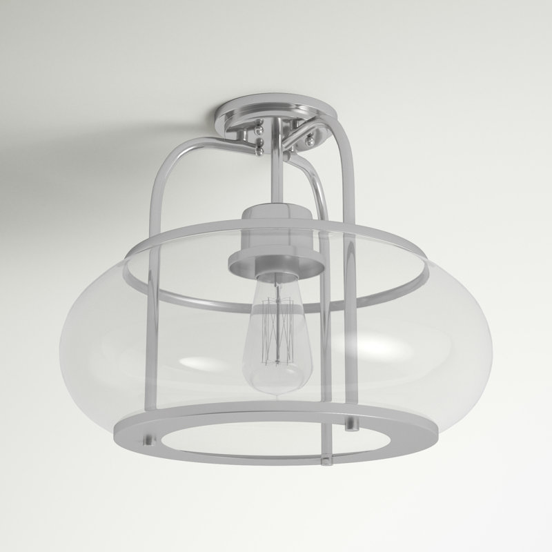 Plafonnier semi-encastré 12 po 1 lumières simple Spofford