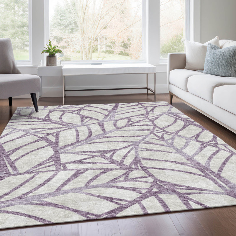 Tapis rectangulaire intérieur / extérieur 1 pi 8 po x 2 pi 6 po Neysa, Rectangulaire 8 pi x 10 pi