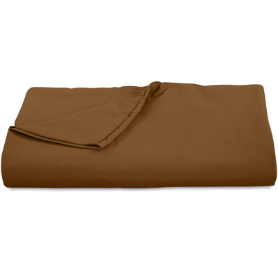 Royale Linens 300 Thread Count 100% Long Staple Combed Cotton Flat Sheet - Super Soft - Top Sheets - Flat Sheet Sold Separately - Breathable, Cool & Crisp Percale Sheets Only