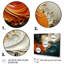 Orange et marbre doré II, peinture abstraite sur toile-1270429620-1270429603