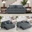 Borchert 179Cm Linen Square Arm Sofa Bed-1866962042