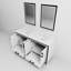 Meuble-lavabo blanc 60 po X 22 - comptoir en quartz, miroirs, fermeture en douceur, deux armoires et tiroirs pour l'organisation incluse, rangement intérieur-2064328388