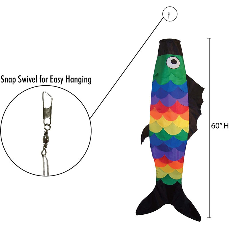 Rainbow Scales 60" Fishsock