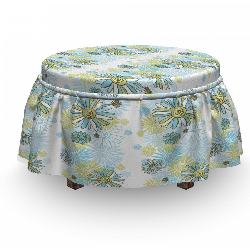 Box Cushion Ottoman Slipcover