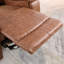 Fauteuil inclinable inclinable classique en cuir de 75,2 po de largeur avec causeuse et porte-gobelets-845558843
