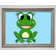 Bright Star Happy Frog Ready To Leap Baby Blue Single Picture Frame